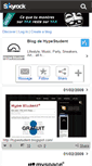 Mobile Screenshot of hypestudent.skyrock.com