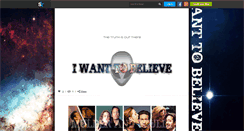 Desktop Screenshot of i-want-to-believe.skyrock.com
