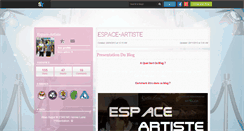 Desktop Screenshot of espace-artiste.skyrock.com