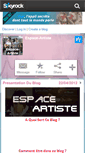 Mobile Screenshot of espace-artiste.skyrock.com