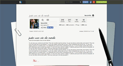 Desktop Screenshot of juste-une-vie-de-merde.skyrock.com