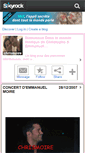 Mobile Screenshot of chrismoire.skyrock.com