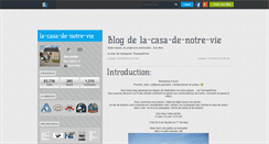 Desktop Screenshot of la-casa-de-notre-vie.skyrock.com