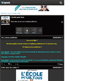 Tablet Screenshot of ecolepourtous.skyrock.com