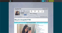 Desktop Screenshot of choupette17700.skyrock.com