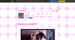 Desktop Screenshot of cassandra88130.skyrock.com