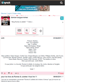 Tablet Screenshot of damien-sargue-romeo.skyrock.com