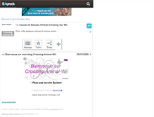 Tablet Screenshot of crossing-animal-wii.skyrock.com