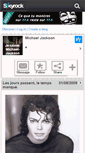 Mobile Screenshot of je-taime-michael-jackson.skyrock.com