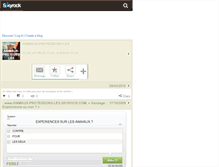Tablet Screenshot of animaux-protegeons-les.skyrock.com