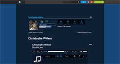 Desktop Screenshot of christophe---willem.skyrock.com