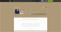 Desktop Screenshot of marie-laure.skyrock.com