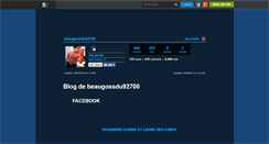 Desktop Screenshot of beaugossdu92700.skyrock.com