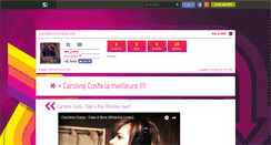 Desktop Screenshot of lameilleurecarolinecosta.skyrock.com