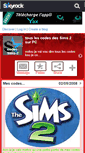 Mobile Screenshot of codes-sims-2.skyrock.com