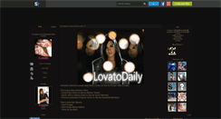 Desktop Screenshot of lovatodaily.skyrock.com