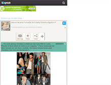 Tablet Screenshot of aguilerachristina.skyrock.com