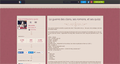 Desktop Screenshot of laguerredesclans-quizz.skyrock.com