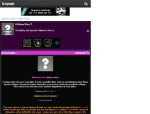 Tablet Screenshot of critique-sims2.skyrock.com