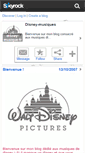 Mobile Screenshot of disney-musique-fr.skyrock.com