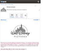 Tablet Screenshot of disney-musique-fr.skyrock.com