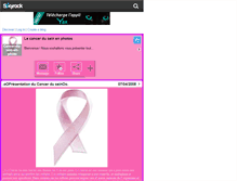 Tablet Screenshot of cancer-du-sein-en-photo.skyrock.com