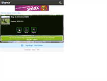 Tablet Screenshot of christine03600.skyrock.com