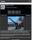 Tablet Screenshot of dinosauresmania.skyrock.com