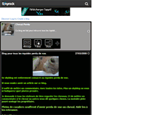 Tablet Screenshot of cheval-perdu.skyrock.com