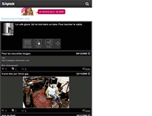 Tablet Screenshot of cafeglace.skyrock.com