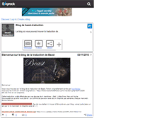 Tablet Screenshot of beast-traduction.skyrock.com