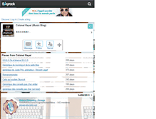 Tablet Screenshot of chanson-paroles-607.skyrock.com