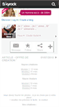 Mobile Screenshot of elodiev-web.skyrock.com