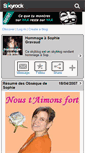 Mobile Screenshot of hommage-sophie.skyrock.com