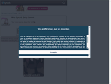 Tablet Screenshot of mileyxlilly.skyrock.com
