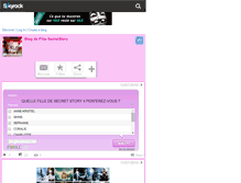 Tablet Screenshot of fille-secretstory.skyrock.com