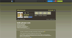 Desktop Screenshot of belle-phrase-com.skyrock.com