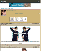Tablet Screenshot of glossyjustinbieber.skyrock.com