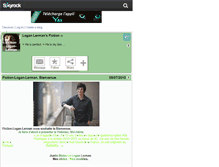 Tablet Screenshot of fiction-logan-lerman.skyrock.com