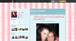 Desktop Screenshot of lohan-me.skyrock.com