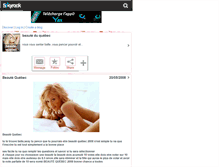 Tablet Screenshot of beaute-quebec.skyrock.com
