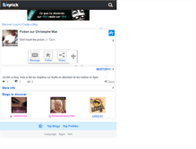 Tablet Screenshot of christophemaefiction.skyrock.com