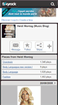 Mobile Screenshot of heidi-montag-music.skyrock.com