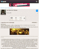 Tablet Screenshot of heros-olympiens.skyrock.com