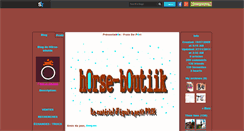 Desktop Screenshot of h0rse-b0utiik.skyrock.com