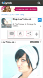 Mobile Screenshot of jetaaime-xl.skyrock.com