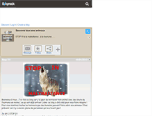 Tablet Screenshot of animaux-sauvons-les.skyrock.com