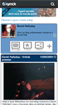 Mobile Screenshot of davidhallyday1.skyrock.com