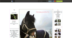 Desktop Screenshot of horseloveverlin.skyrock.com