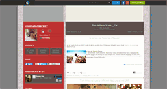 Desktop Screenshot of animalsxrespect.skyrock.com